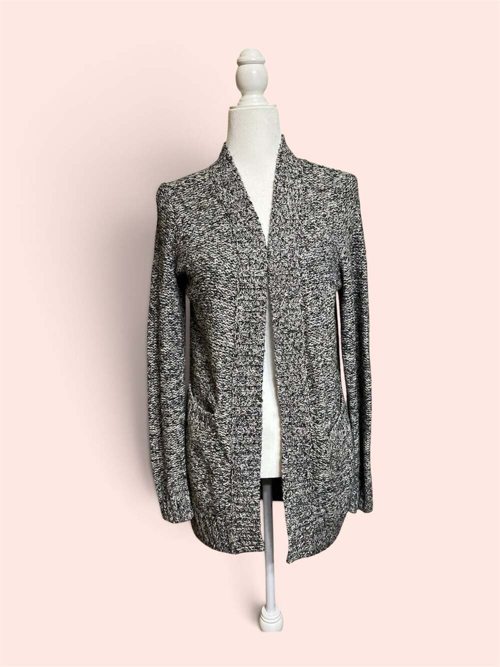 Hollister Pacific Merchants 1922 Marled Open Front Cardigan Sweater Size S